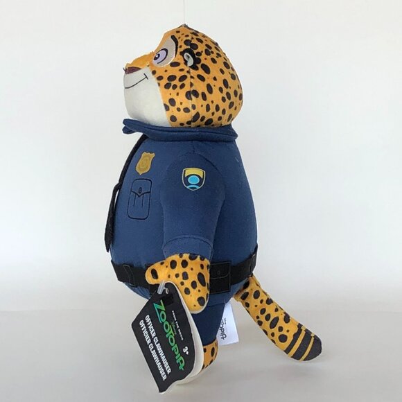 Disney Zootopia New w/Tag Officer Clawhauser 10-Inch Plush Stuffed Animal - Picture 6 of 11